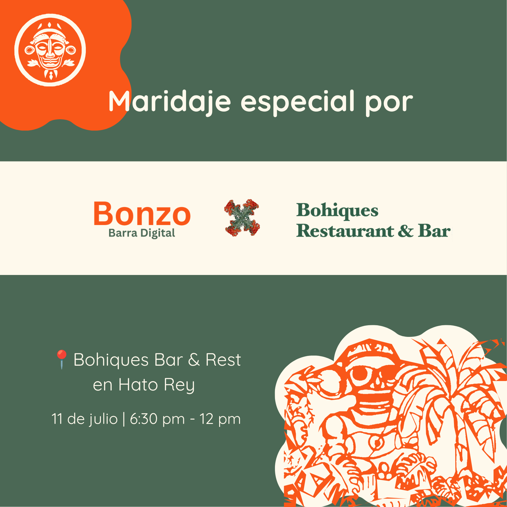 Maridaje especial por Bohiques Rest y Bonzo Bar